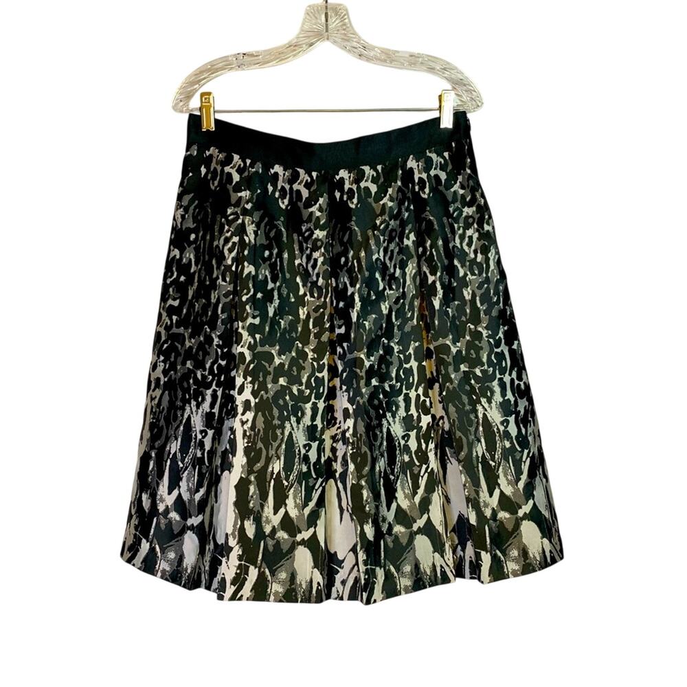 Mario Serrani Italy Black and Silver Midi Skirt Size 8 P0308